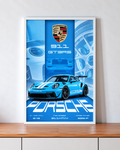 Porsche 911 Poster with Frame